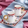 Francesca Porcelanowy Zestaw 2 Filiżanek do Kawy - 90 ml